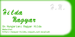 hilda magyar business card
